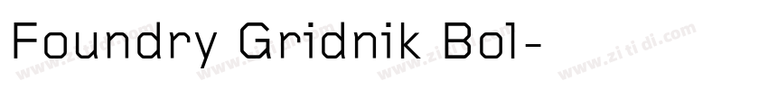 Foundry Gridnik Bol字体转换